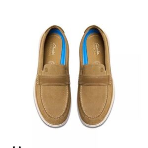 NWT Clarks Men’s Collection Flexway Band Tan Shoes Size 8.5